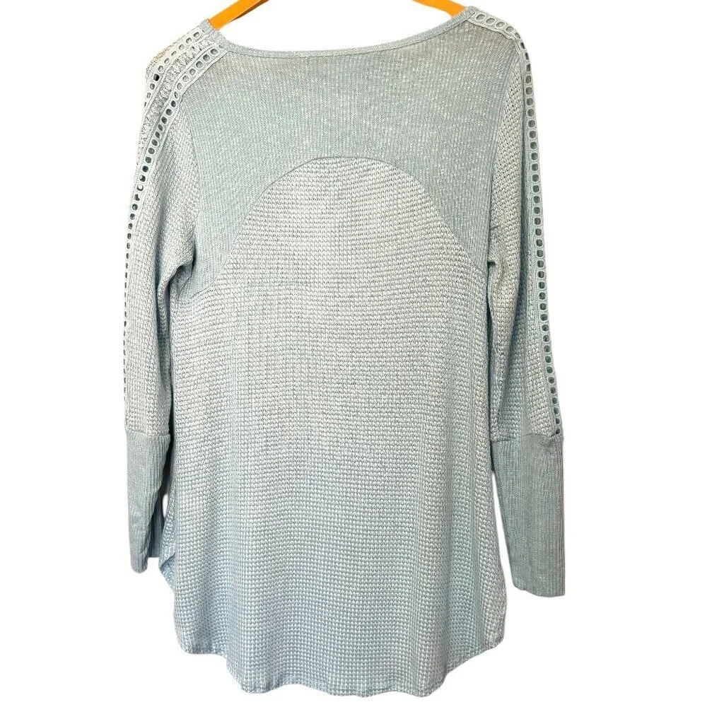Soft Surroundings Lightweight Knit Sweater Size Small Very Light Blue Spring - Picture 3 of 5